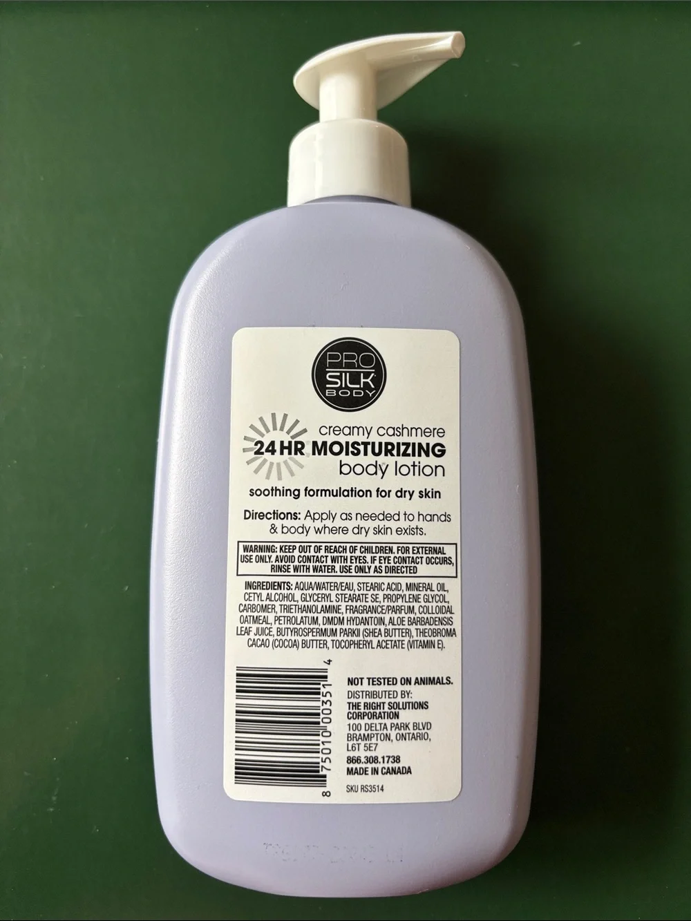 Creamy Cashmere 24HR Moisturizing Body Lotion - Light Lavender